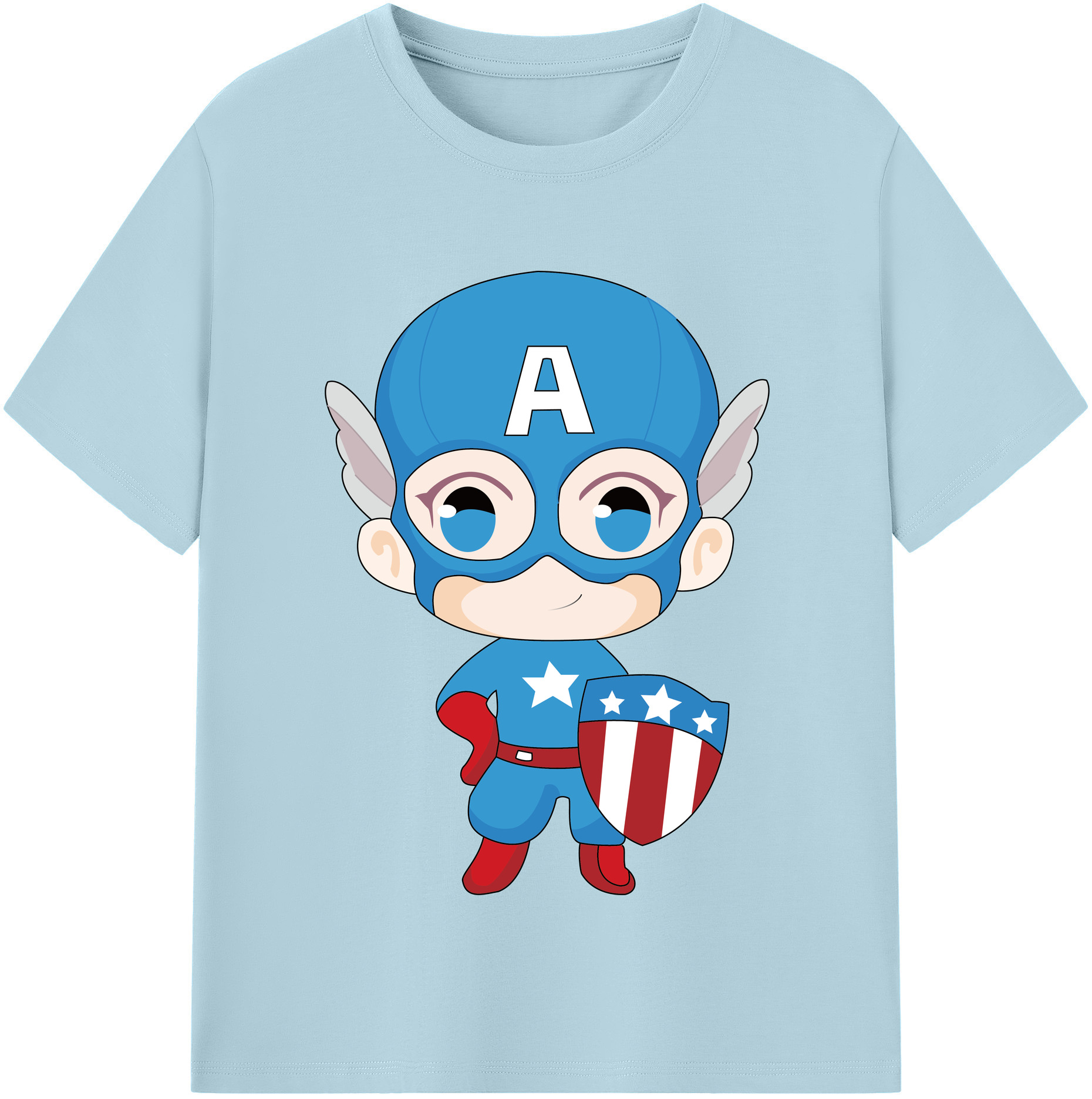 （画像用） アベンジャーズ The Avengers 綿100％半袖Tシャツ（フロントプリント）